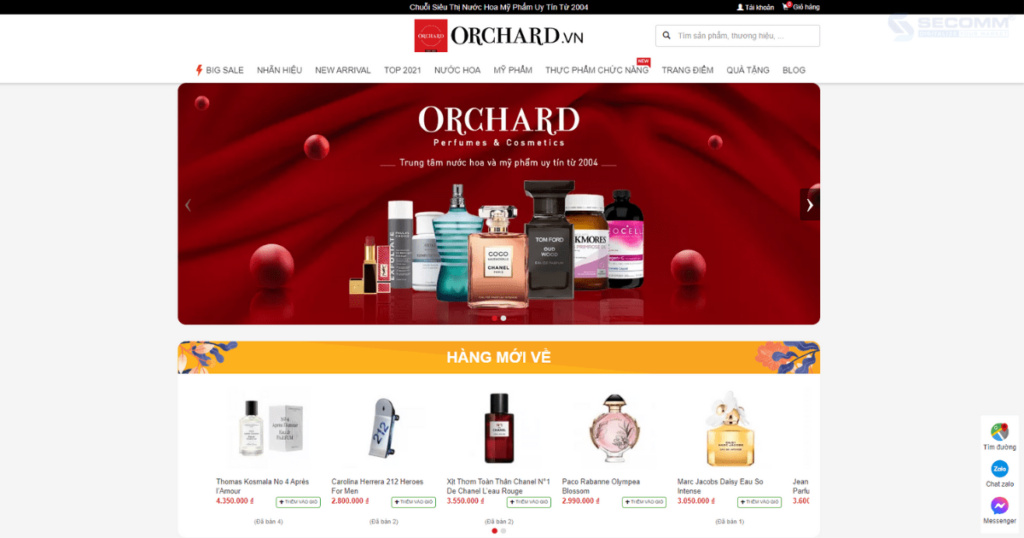 Top 10 website thương mại điện tử thời trang tại Việt Nam - Orchard