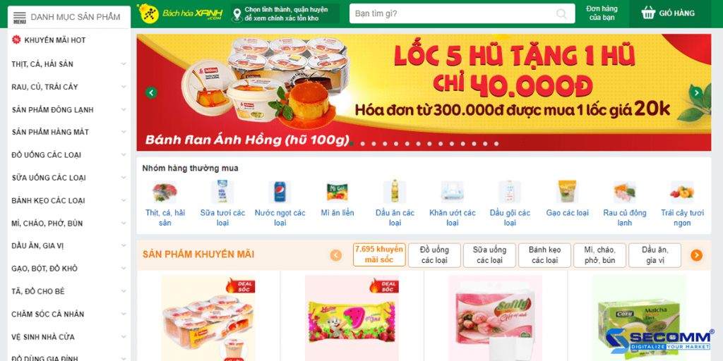 top 5 grocery ecommerce website in vietnam