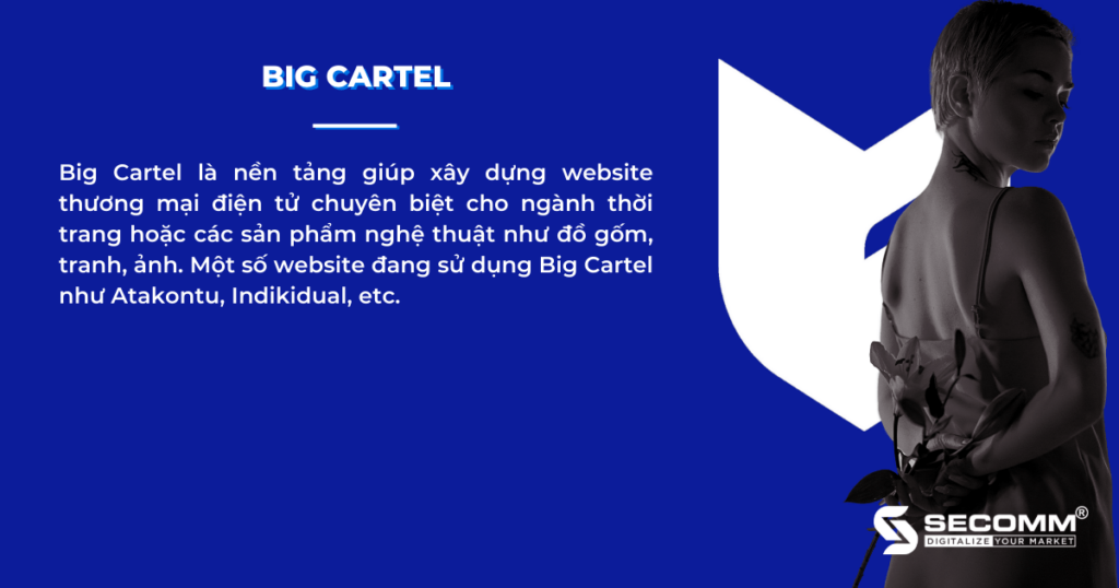 5 nền tảng thiết kế website thương mại điện tử thời trang - Big Cartel