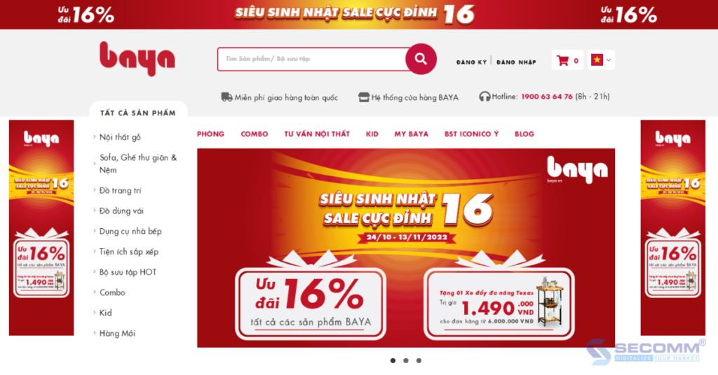 5 outstanding furniture eCommerce website in Vietnam