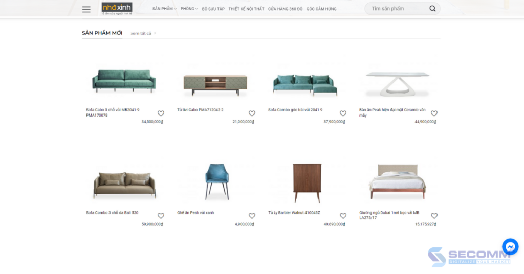 5 outstanding furniture eCommerce website in Vietnam