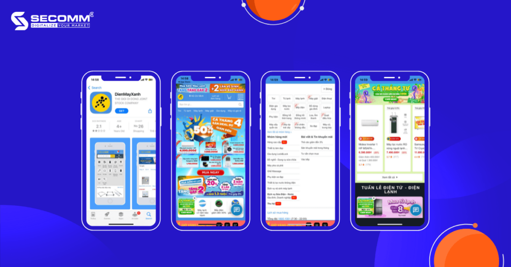 Top 10 eCommerce Apps Thành Công Nhất Việt Nam - Điện Máy Xanh