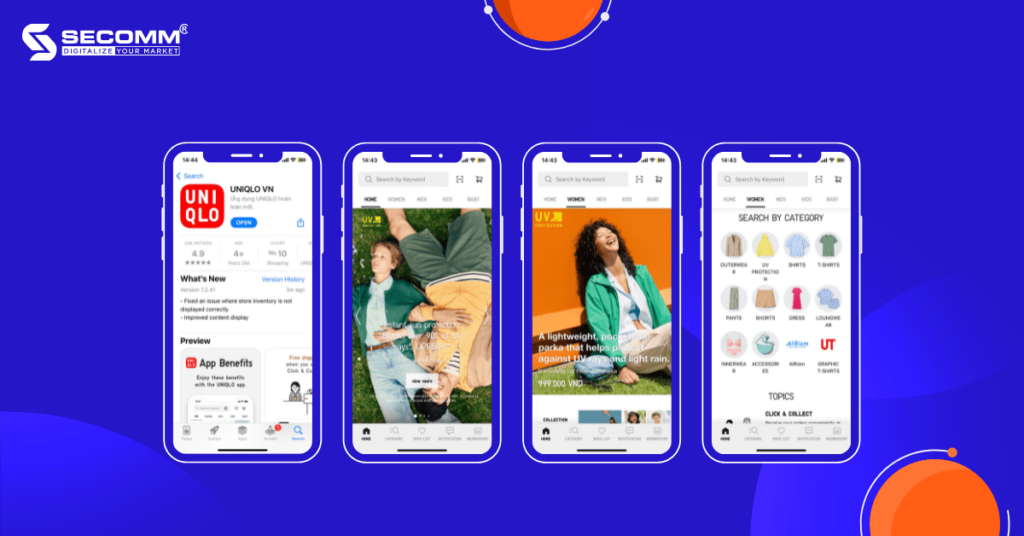 Top 10 eCommerce Apps Thành Công Nhất Việt Nam - Uniqlo VN