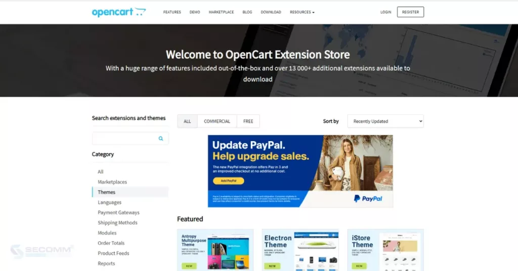 OpenCart vs Magento Doanh Nghiệp Nên Chọn Nền Tảng Nào - Điểm khác nhau - OpenCart Theme