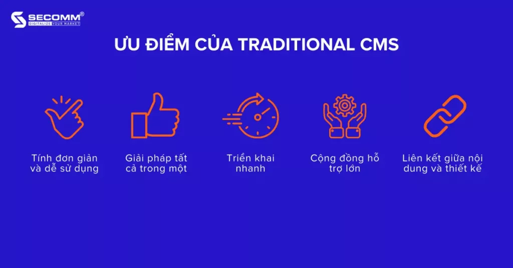 Ưu điểm Traditional CMS