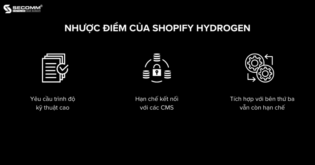 Shopify Hydrogen Giải Pháp Headless eCommerce Đỉnh Cao - Nhược điểm