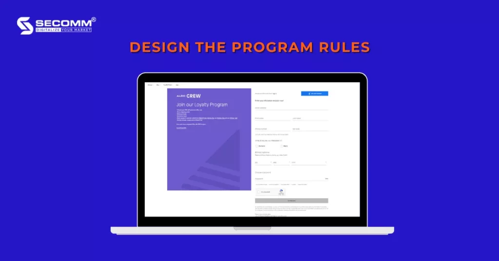 Step-By-Step Guide To Develop eCommerce Loyalty Programs - Design the program rules - Aldo Crew