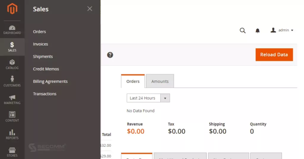 OpenCart vs Magento - Which Fits Your Business Best - Magento Dashboard