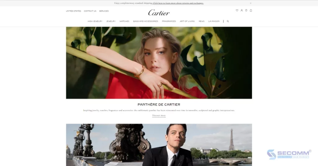 10 website thương mại điện tử trang sức Việt Nam và thế giới - Cartier