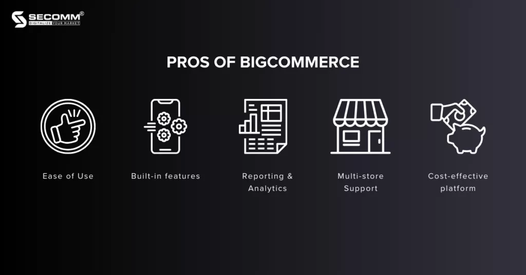 BigCommerce 2023 Pricing, Features, Pros and Cons - Pros of BigCommerce