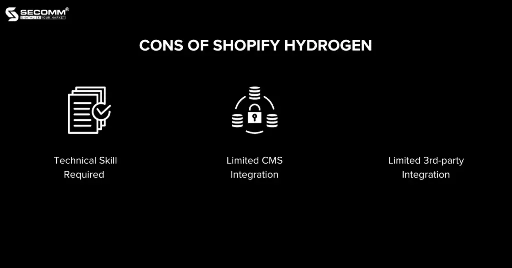 Shopify Hydrogen Your Key Gateway to Headless Success - Cons of Shopify Hydrogen