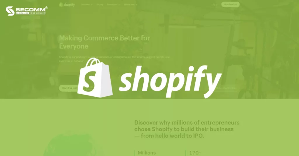 Top 5 nền tảng thương mại điện tử xây dựng website trang sức - Shopify