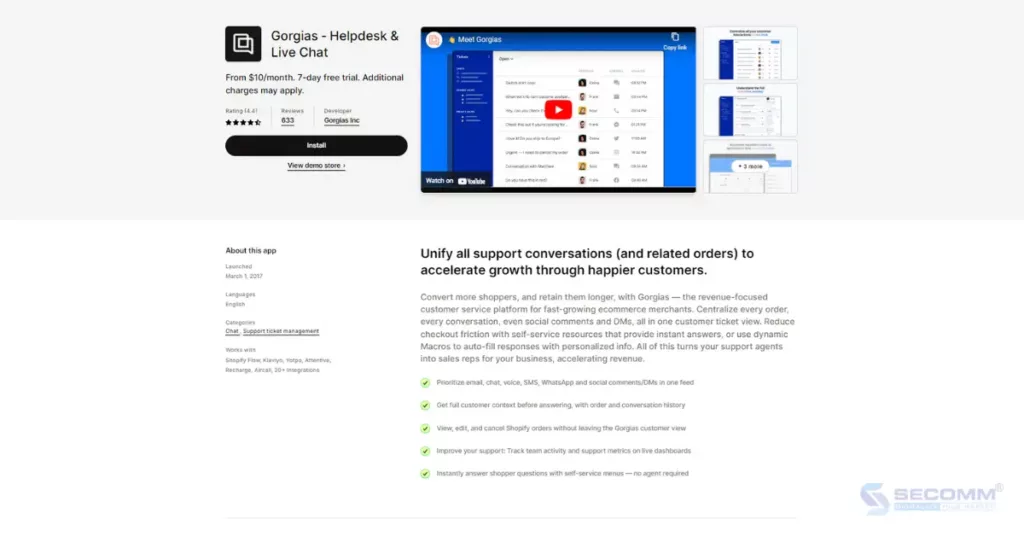 10 Best Shopify Plus App for Your eCommerce Website - Gorgias - Helpdesk & Live Chat