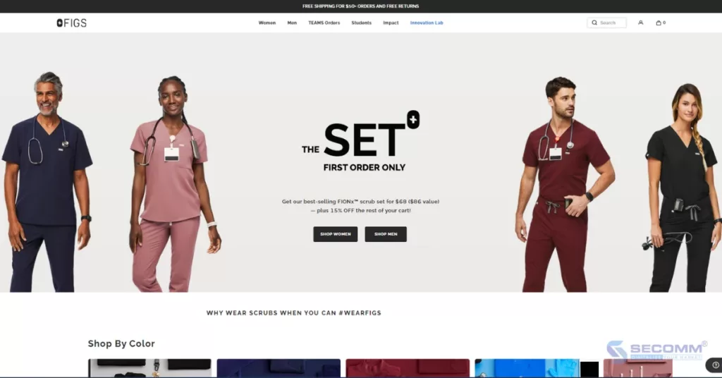 15 Thương hiệu triển khai Headless Commerce với Shopify Plus - Figs