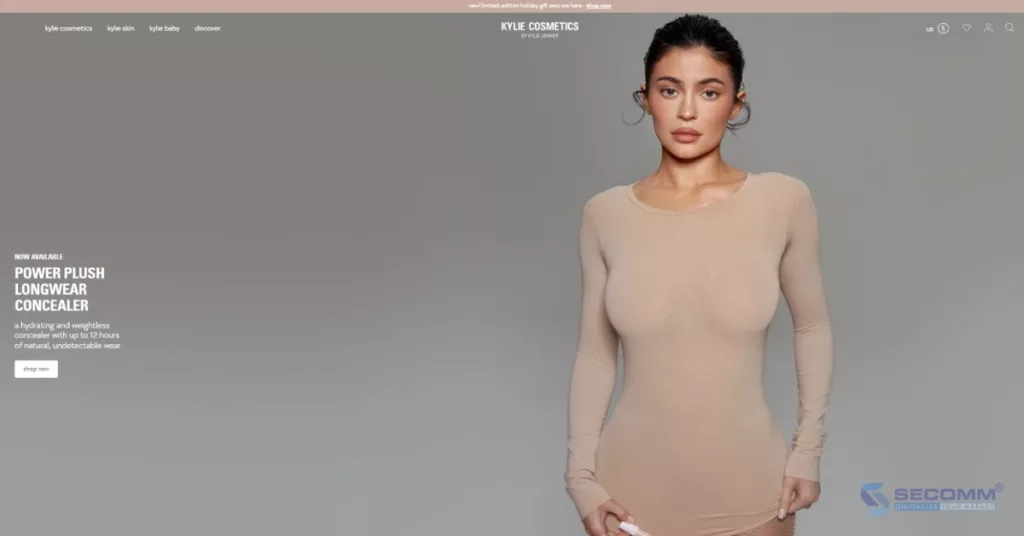 15 Thương hiệu triển khai Headless Commerce với Shopify Plus - Kylie Cosmetics