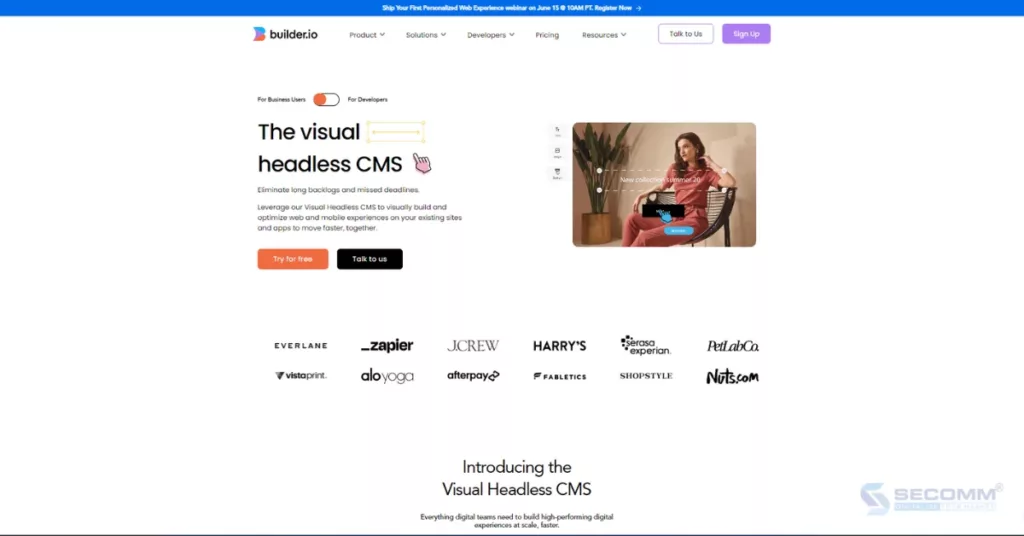 Top 10 Best Enterprise Headless CMS Platforms (P2) - Builder.io