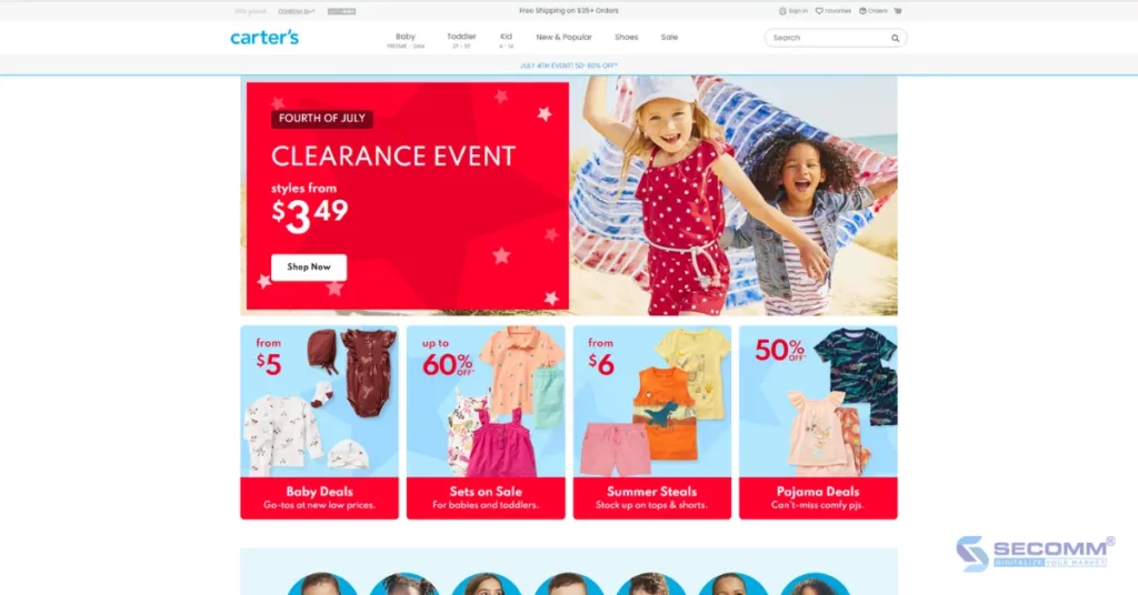 Best baby best sale ecommerce sites