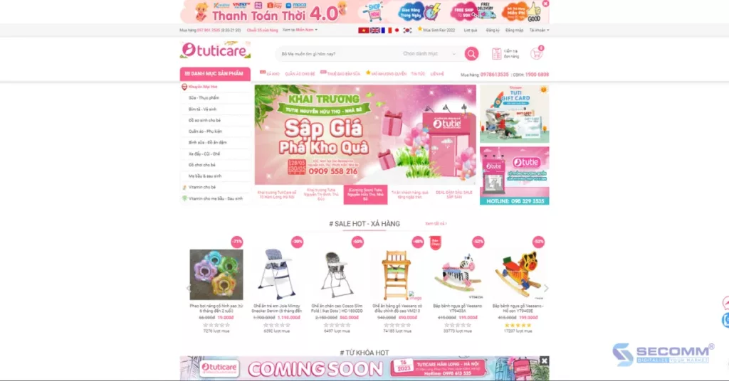 Top 15 Baby eCommerce Websites (Vietnam + International) - Tuticare