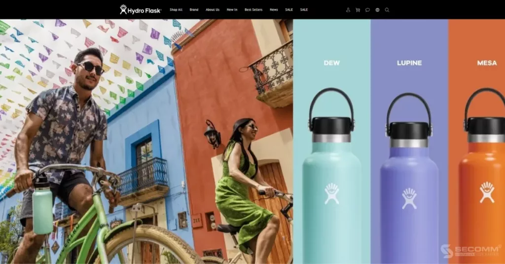 Top 20 website thương mại điện tử Adobe Commerce (Magento) - Hydro Flask