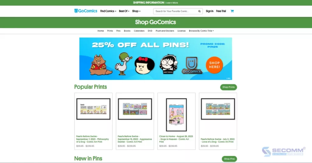 Top 20 website thương mại điện tử sử dụng WooCommerce - GoComics