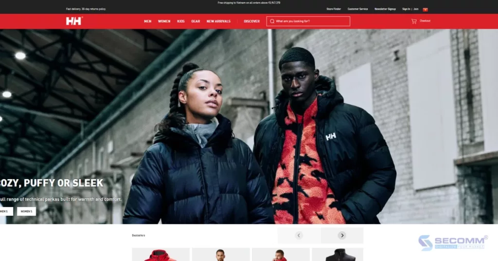 10 websites Adobe Commerce (Magento) with Headless Commerce-Helly Hansen