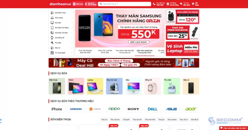 Top 20 eCommerce websites using WooCommerce-Dien Thoai Vui