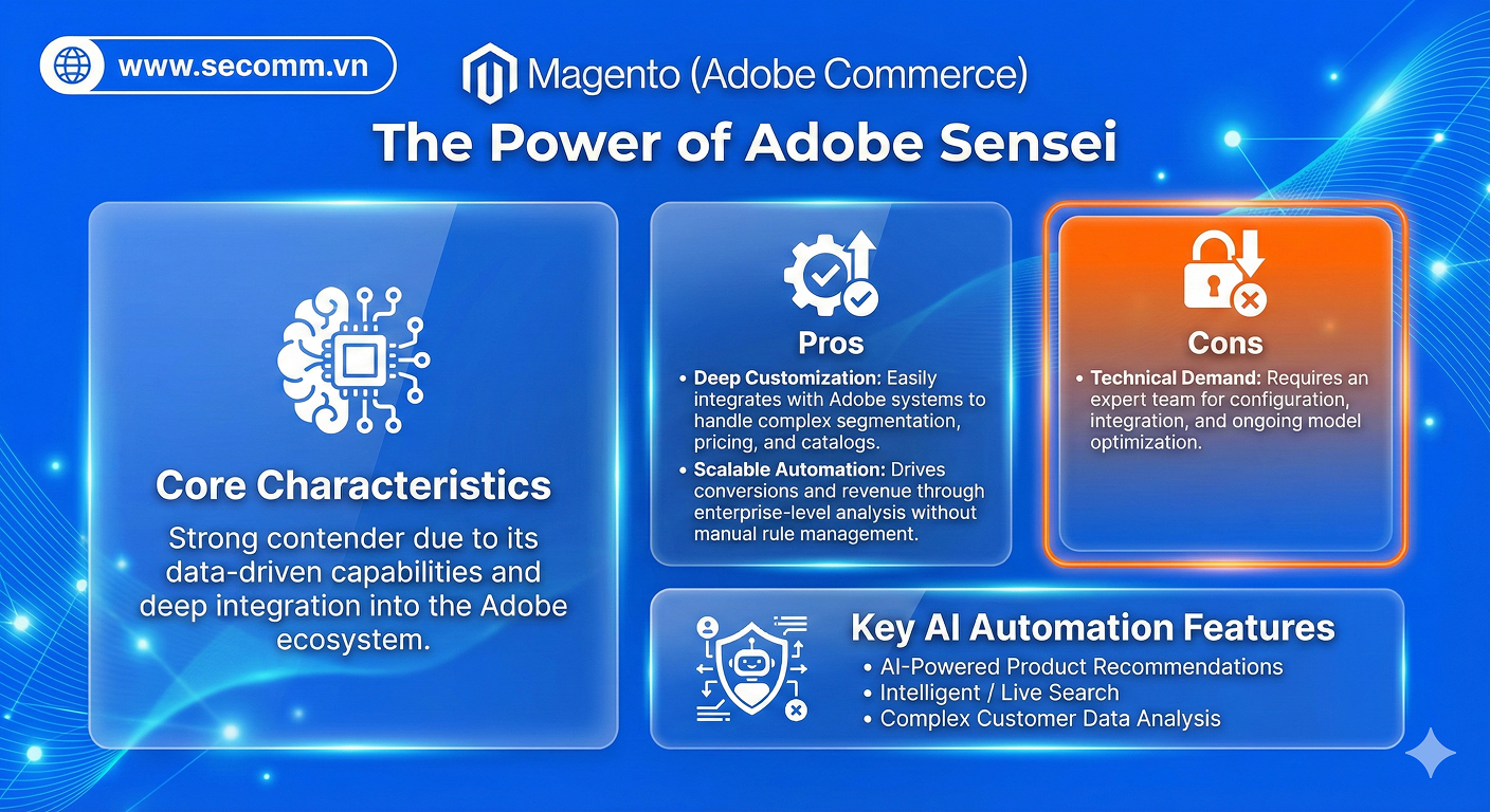 Magento (Adobe Commerce) & sức mạnh của Adobe Sensei