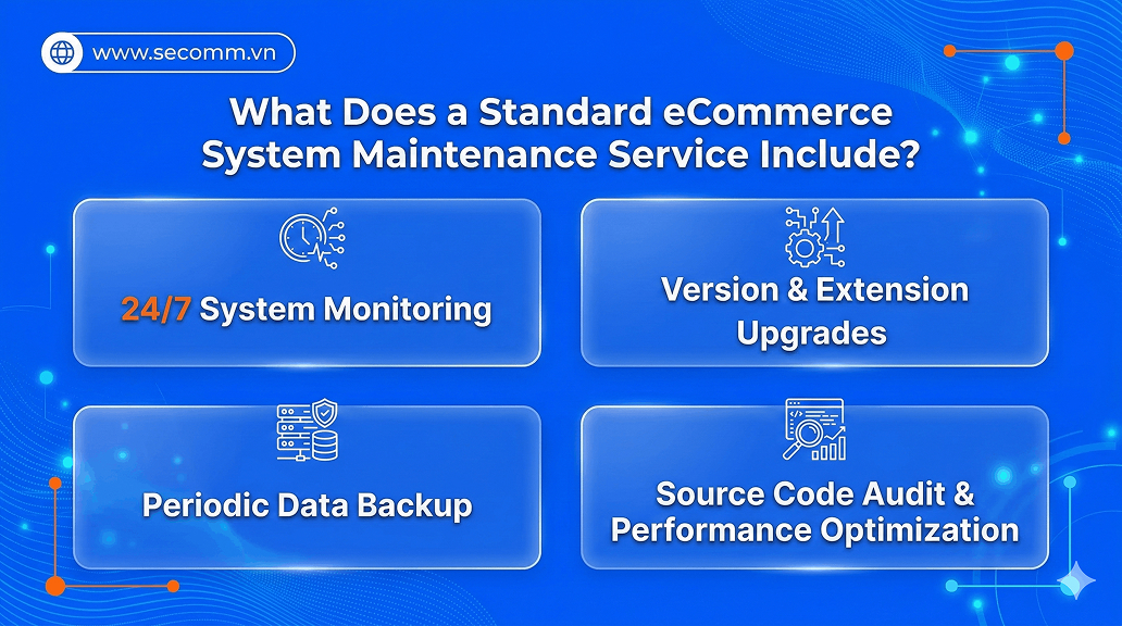 What Does a Standard eCommerce System Maintenance Service Include